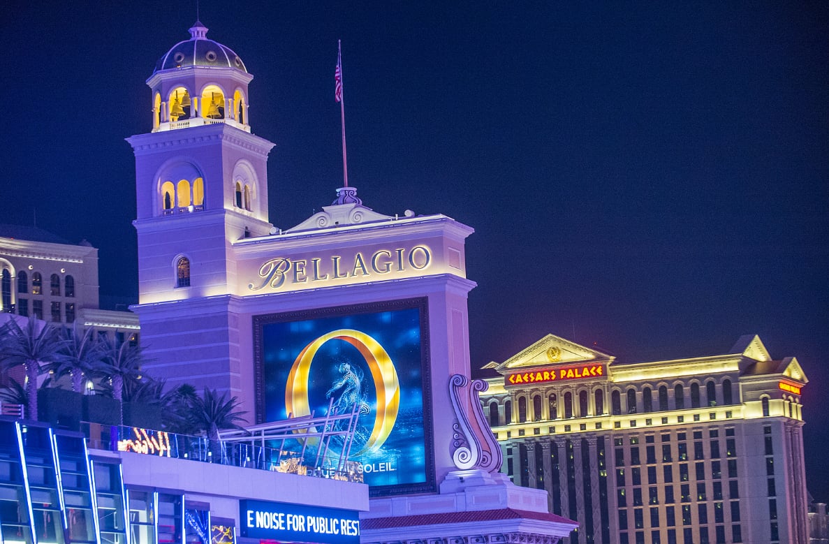 A pedestrian accident in Las Vegas outside the Bellagio Hotel entrance sends someone to the hospital with life-threatening injuries.