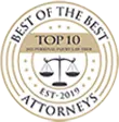 Hale Injury Law recognized as one of the Best of the Best Top 10 Attorneys for exceptional personal injury legal services in Las Vegas and Henderson, Nevada.