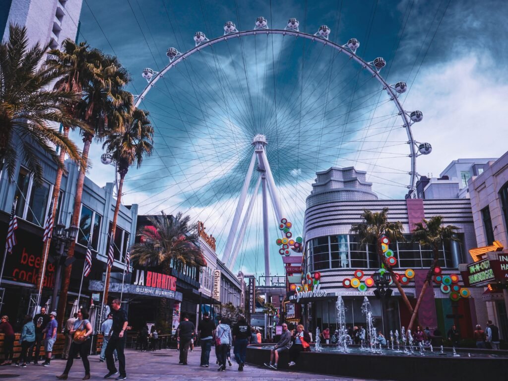 Las Vegas local favorites showing a local view of The Linq beyond the Strip, highlighting how Las Vegas locals experience local favorite attractions and everyday city life.