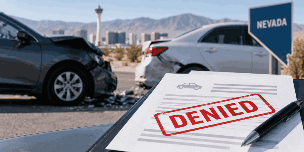 Car accident claim denied in Nevada