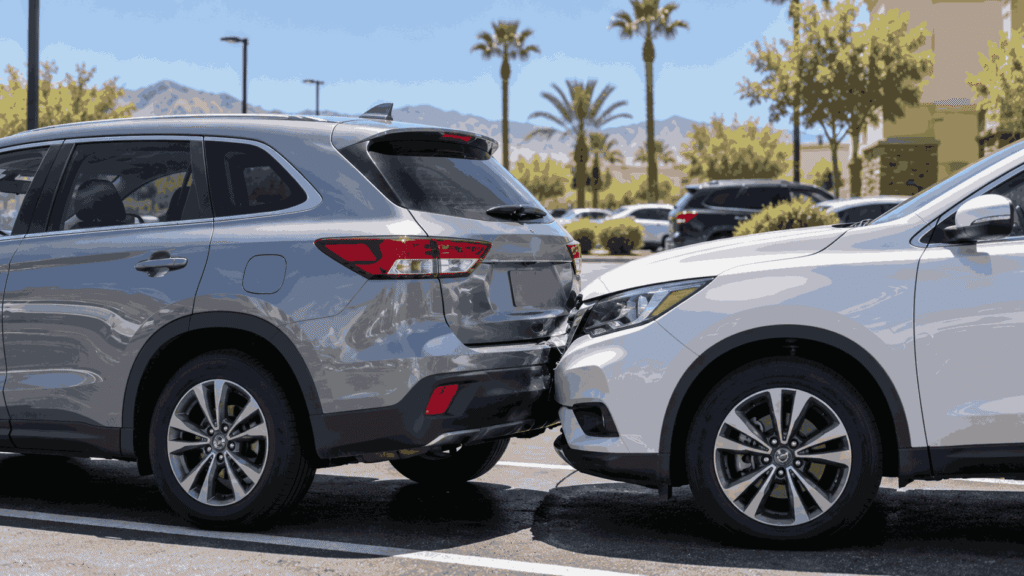 Parking lot accident in Las Vegas