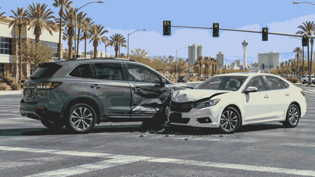 Who is at fault in a T-bone accident in Nevada