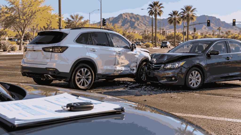 Rental car accident in Arizona